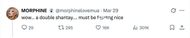 Morphine Love Dion's tweet about the recent RuPaul's Drag Race Season 17 episode (Image via X/@morphinelovemua)